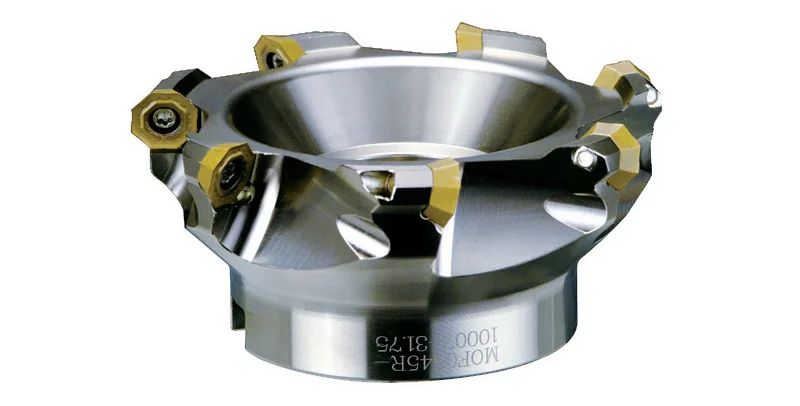 

MOF0545R face milling cutter head with associated insert OFMT050405
