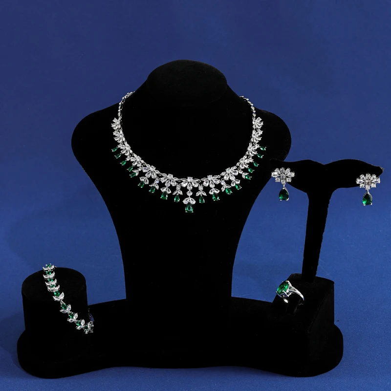 5 шт./комплект набор ювелирных изделий в форме фейерверка из циркона