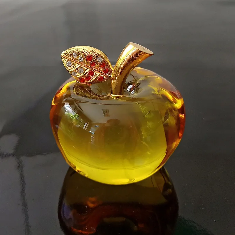 

Хрустальное яблоко украшение