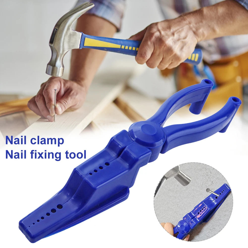 

Portable Safety Plastic Pliers Nail Finger Protector Nail Holder Home Tool Auxiliary Pliers for Hammering