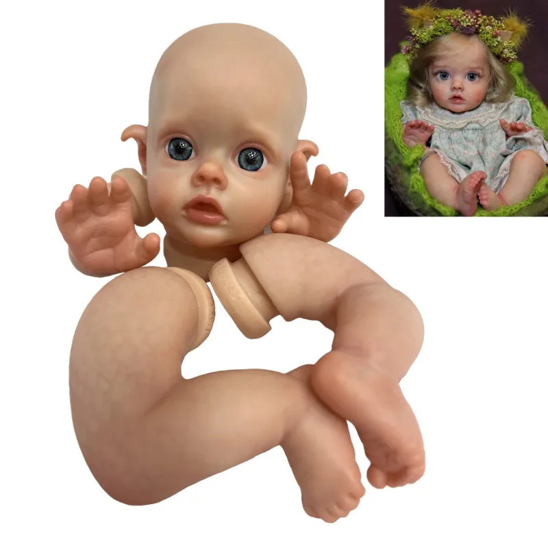 

31cm Reborn DIY Small Elf Kits Realistic Painted Bebe Handmade Lifelike Cloth Body Newborn Lovely Elf Girl куклы для девочек