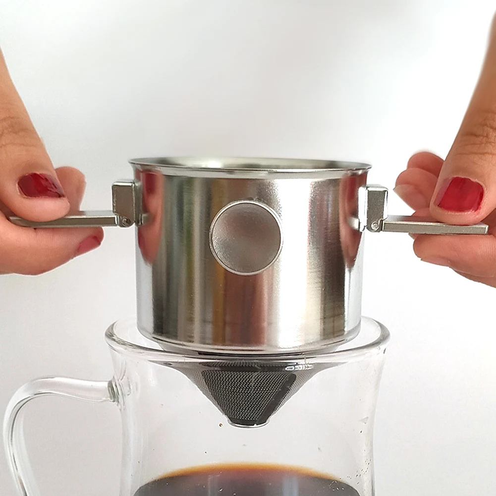 

Stainless Steel Collapsible Coffee Filter Reusable Drip Coffee Tea Holder Funnel Basket Pour Over Coffee Dripper
