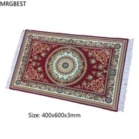 mrgbest big mousepad large 400x600x3mm persian woven rug mat retro style carpet pattern mause pad for decorate home office table
