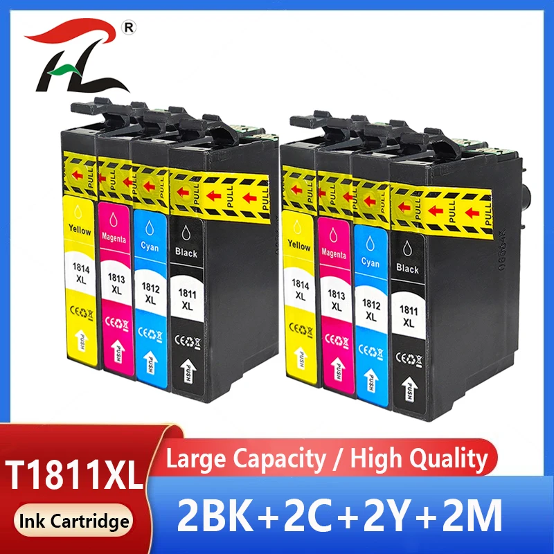 

Ink Cartridges for Compatible EPSON 18XL T1811 T1814 XP312 XP205 XP225 XP212 XP215 XP302 XP412 XP402 XP415 Printer