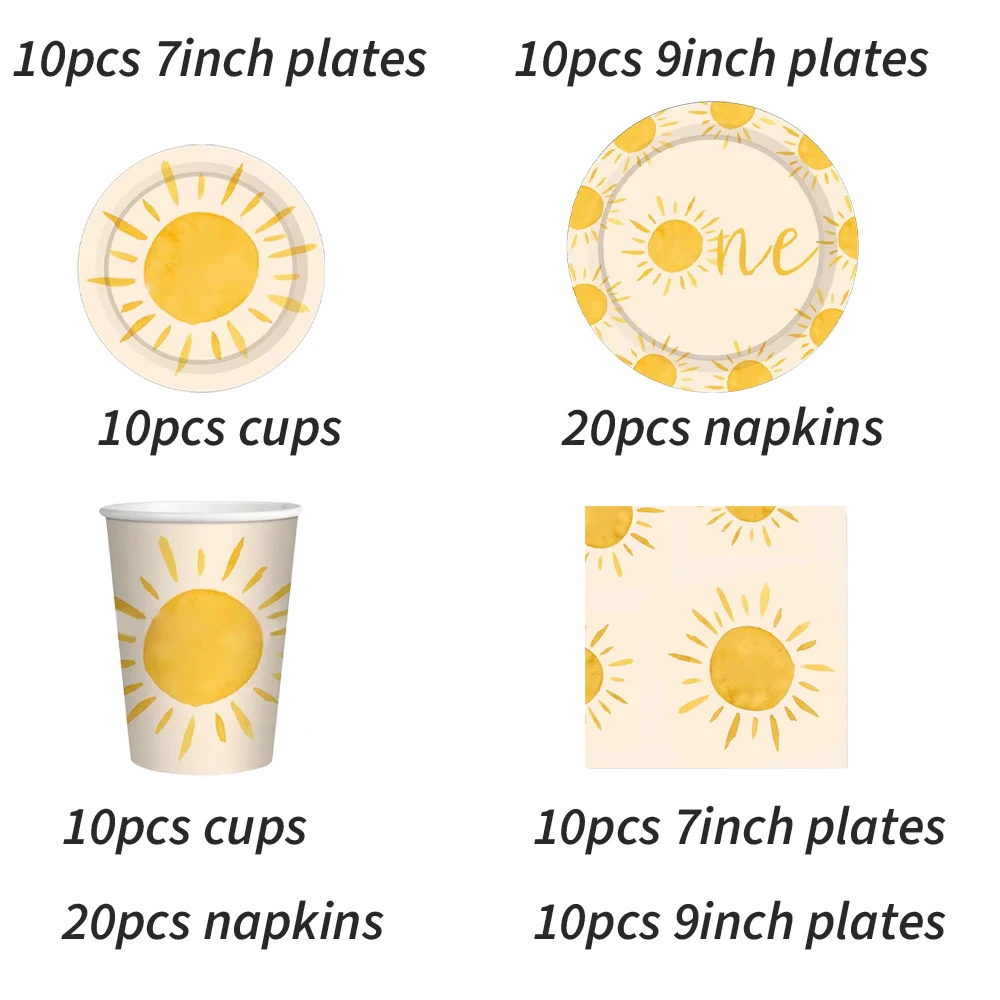 

Одноразовый набор посуды The Sun Sets