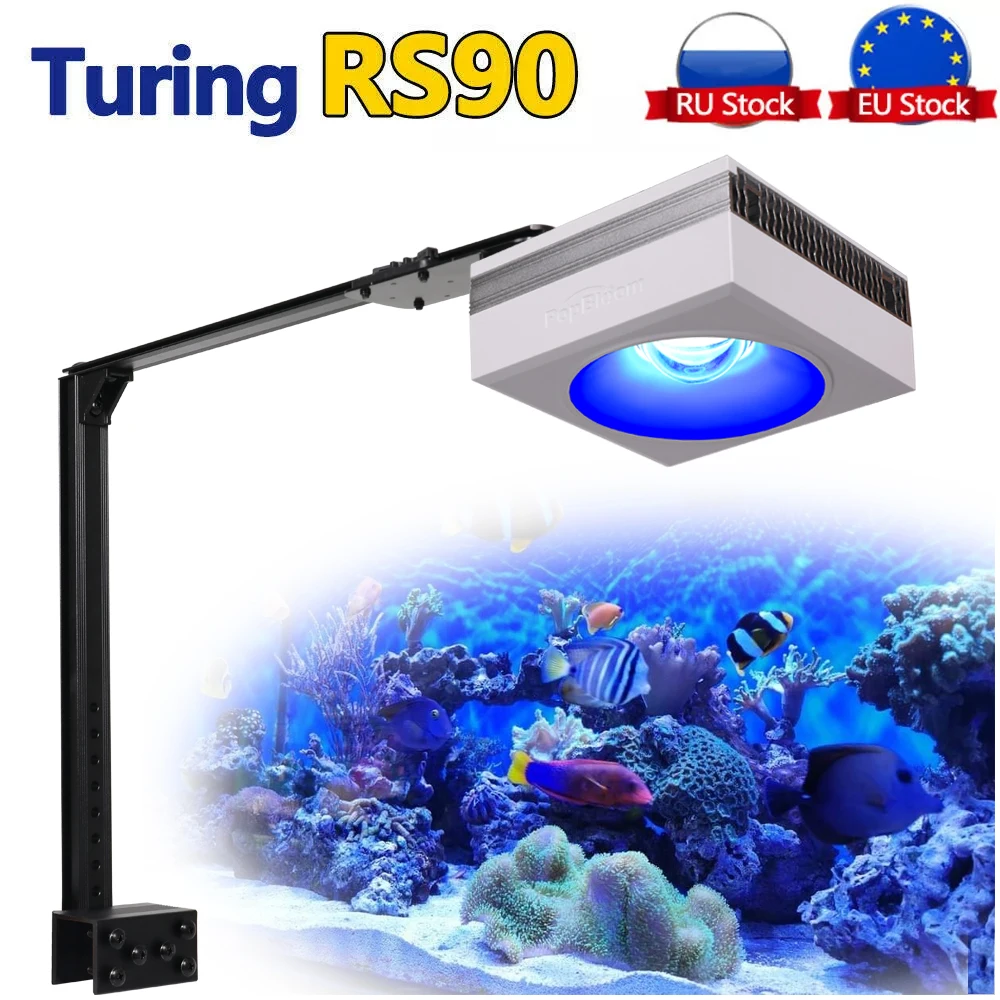 

PopBloom RS90 Marine Aquarium Lighting, Reef Coral Aquarium Lamp for 40-60cm 24" SPS/LPS Saltwater Fish Tank Mini Aquarium Light