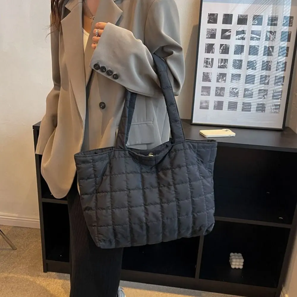 

Square Bag Casual Versatile Single Shoulder Bag Commuting Lattice Pattern Messenger bag Handbag Tote Bag Women Shoulder bag