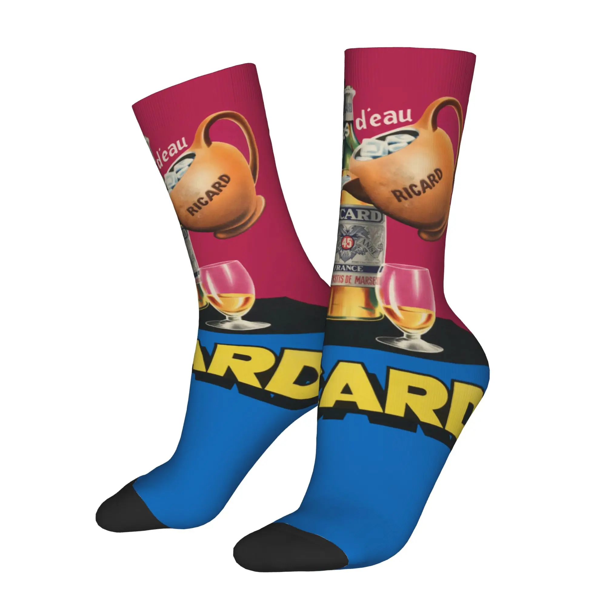 Фото Носки Custom R-ricards Drink для мужчин, унисекс, забавные, для весны, лета, осени и зимы. №3
