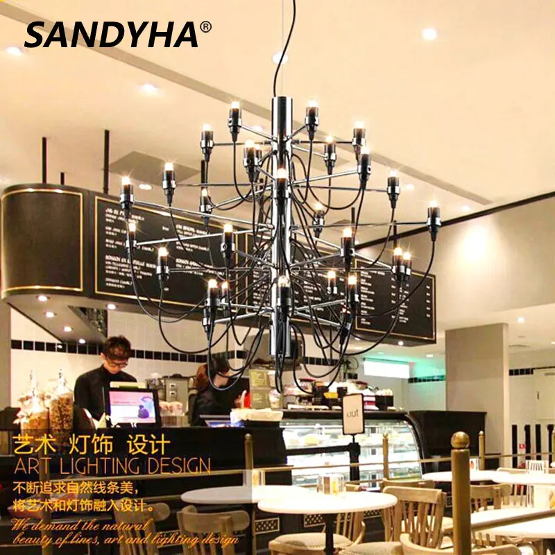 

SANDYHA Summer Fruit LED Chandelier Silver Gold Black Luxury Hanging Pendant Lamp Dining Living Room Restaurant Indoor Decor