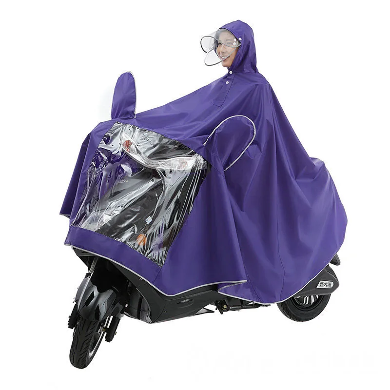 

Raincoat double hat cornice raincoat bicycle motorcycle rain belt electric car raincoat little girls rain coat raincoat fabric