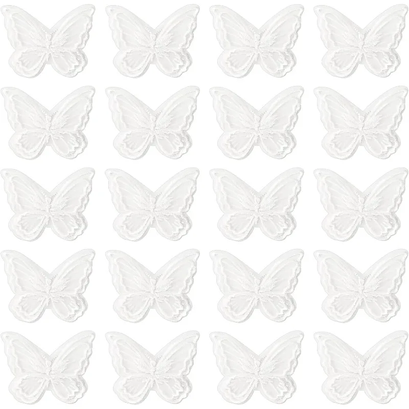 30 шт. двухслойная кружевная тесьма из органзы