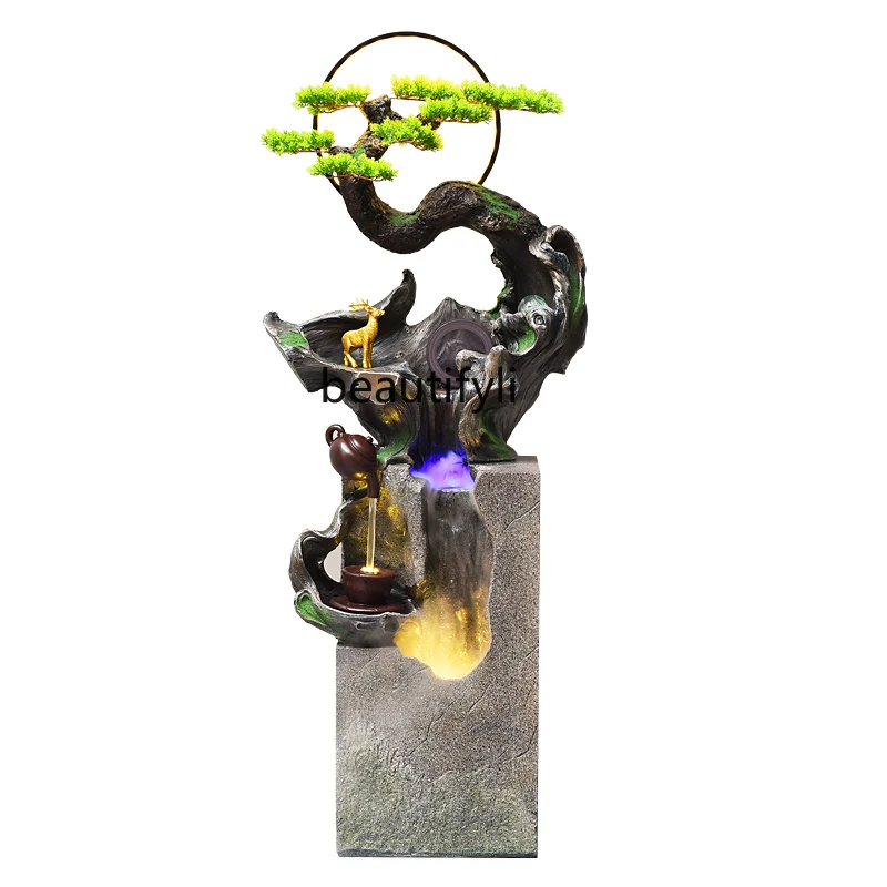 

CXH Home Decoration Waterscape Humidifier Floor Rockery Fountain Water Ornaments