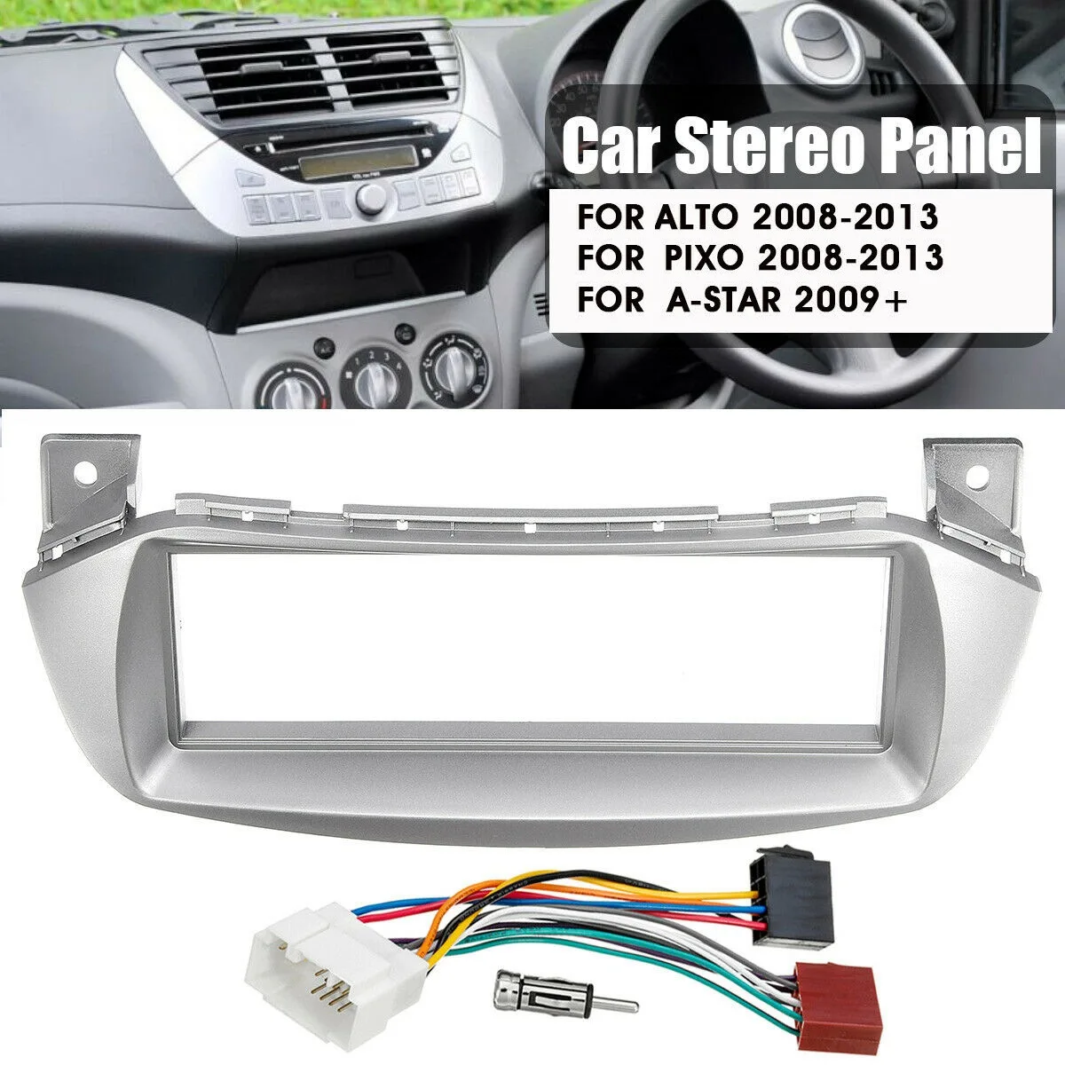 Фото Автомобильная стереосистема Fascia ISO Aerial Fitting Kit для Suzuki Alto Pixo 2009-2014 гг. №3
