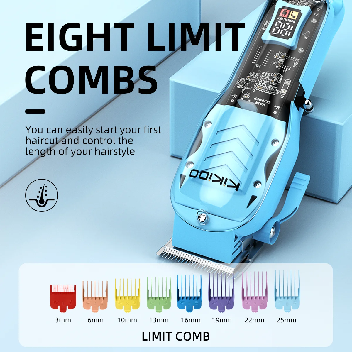 Оптовая продажа Электрический цветной триммер KIKIDO USB зарядка ЖК-дисплей