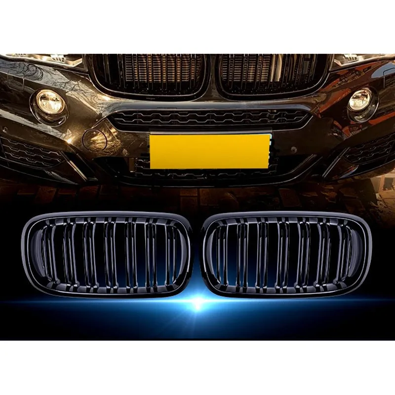 

Pair Car Front Bumper Grill For BMW F15 F16 X5/X6 Series 2014-2017 Look Front Kidney Grille