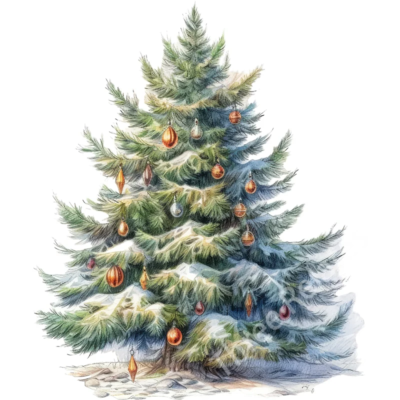 

Рождественские наклейки Three Ratels QB16