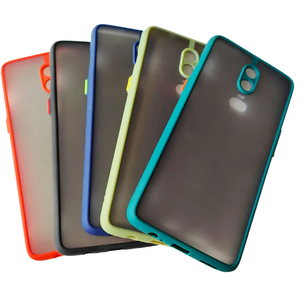 Чехол для OnePlus 6 Защита объектива камеры для OnePlus 6 Чехол для телефона чехол 1 + A6000 A6003 Матовый Прозрачный ударопрочный