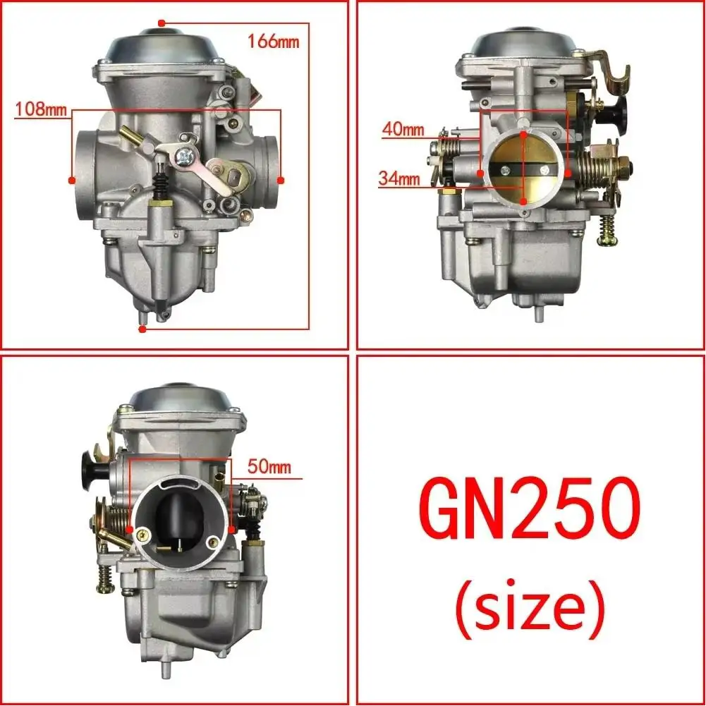Карбюратор мотоцикла для SUZUKI GN250 GN300 Dr250 Yamaha Sr250 Roketa JS400-7 JINGKE бренд HS400 300CC-400CC