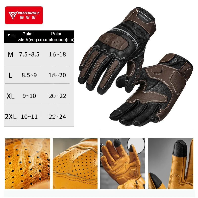 

Летние мотоциклетные перчатки для мужчин и женщин, кожаные винтажные перчатки для мотоцикла, мотокросса, Guantes Moto Verano Hombre Guanti Moto Estivi