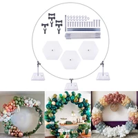 circle balloon arch party diy background holder plastic wreath frame baby shower birthday wedding party decor bridal shower