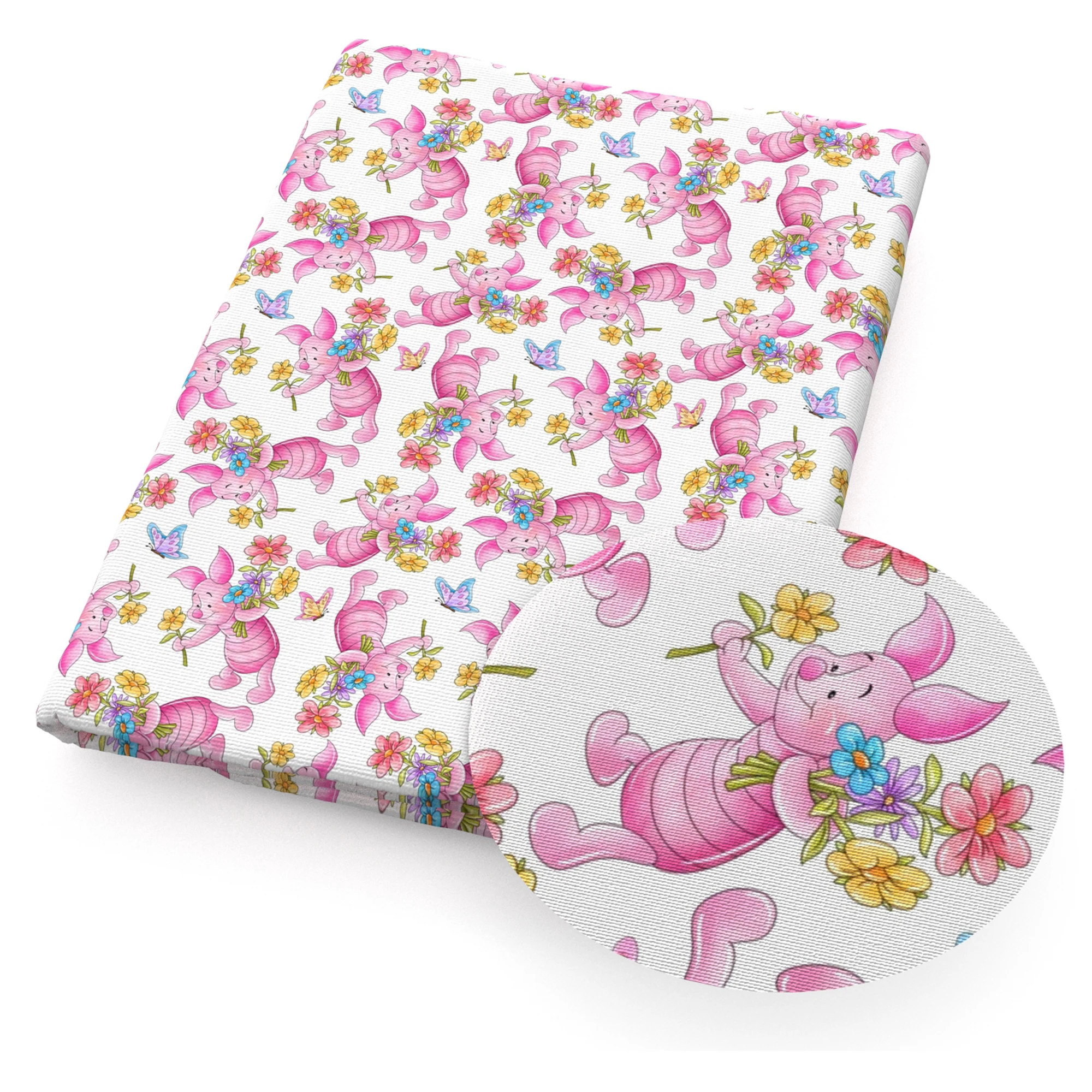 Ткань из хлопка с принтом Король Лев