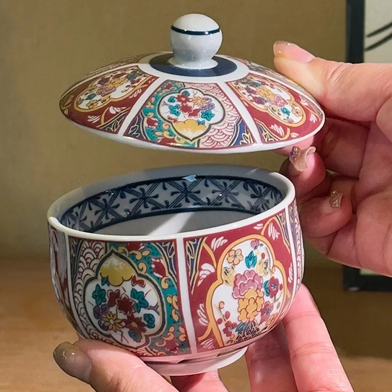 AhunderJiaz винтажная керамическая миска для десерта с крышкой французский дизайн