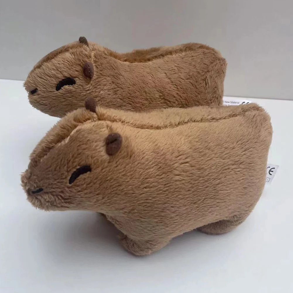 

Милые мягкие куклы-животные, Эластичные Мини-куклы-капибара, плюшевые игрушки, Очаровательное украшение, мягкие игрушки-капибара для детей,...