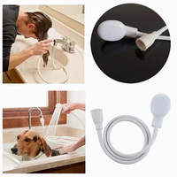 handheld splash shower head tub sink faucet sprinkler portable pet dog cat shower head attachment hose head shower bathroom tool