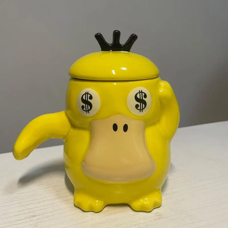 Ins New Cartoon Ptcg Psyduck Ceramic Water Cup Cute Coffee Breakfast Creativity Couple Holiday Gift Toys