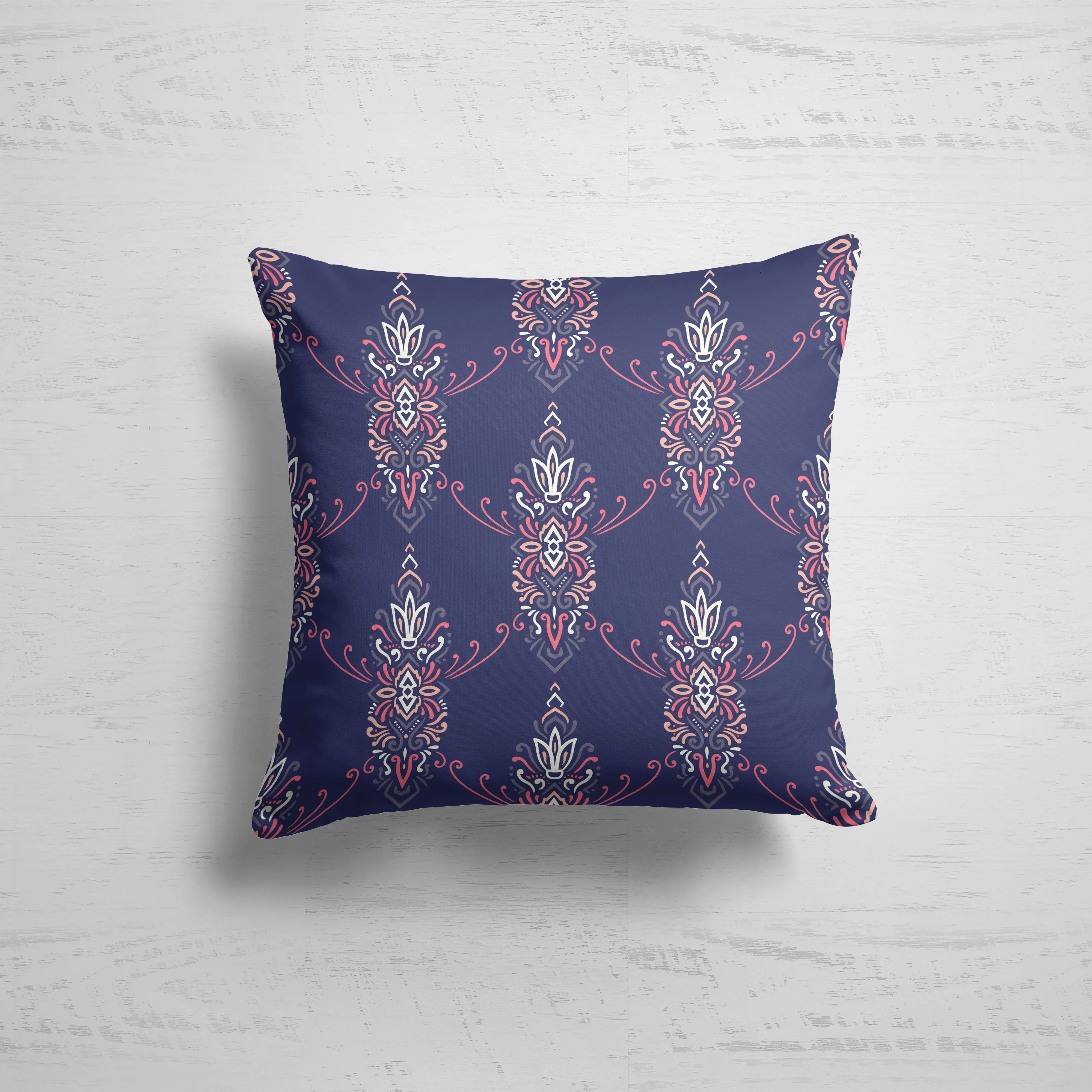 Наволочка декоративная из габардина / новогодняя на молнии 45х45 см | Дом и сад