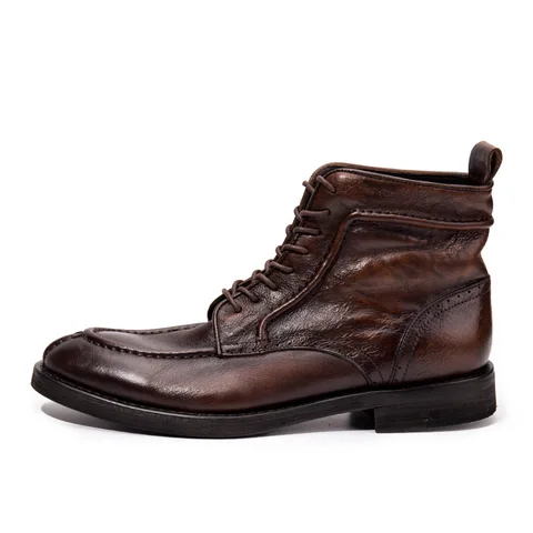 Мужские рабочие ботинки Martin, ботинки из воловьей кожи в стиле ретро, Высококачественная удобная обувь из воловьей кожи