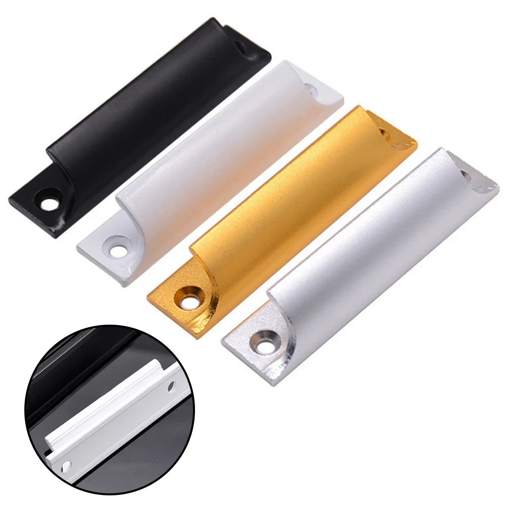 

Aluminum Alloy Door Handle Push-pull Balcony Gate Window Pulls Knob Furniture Cabinet Screen Window Solid Door Handles