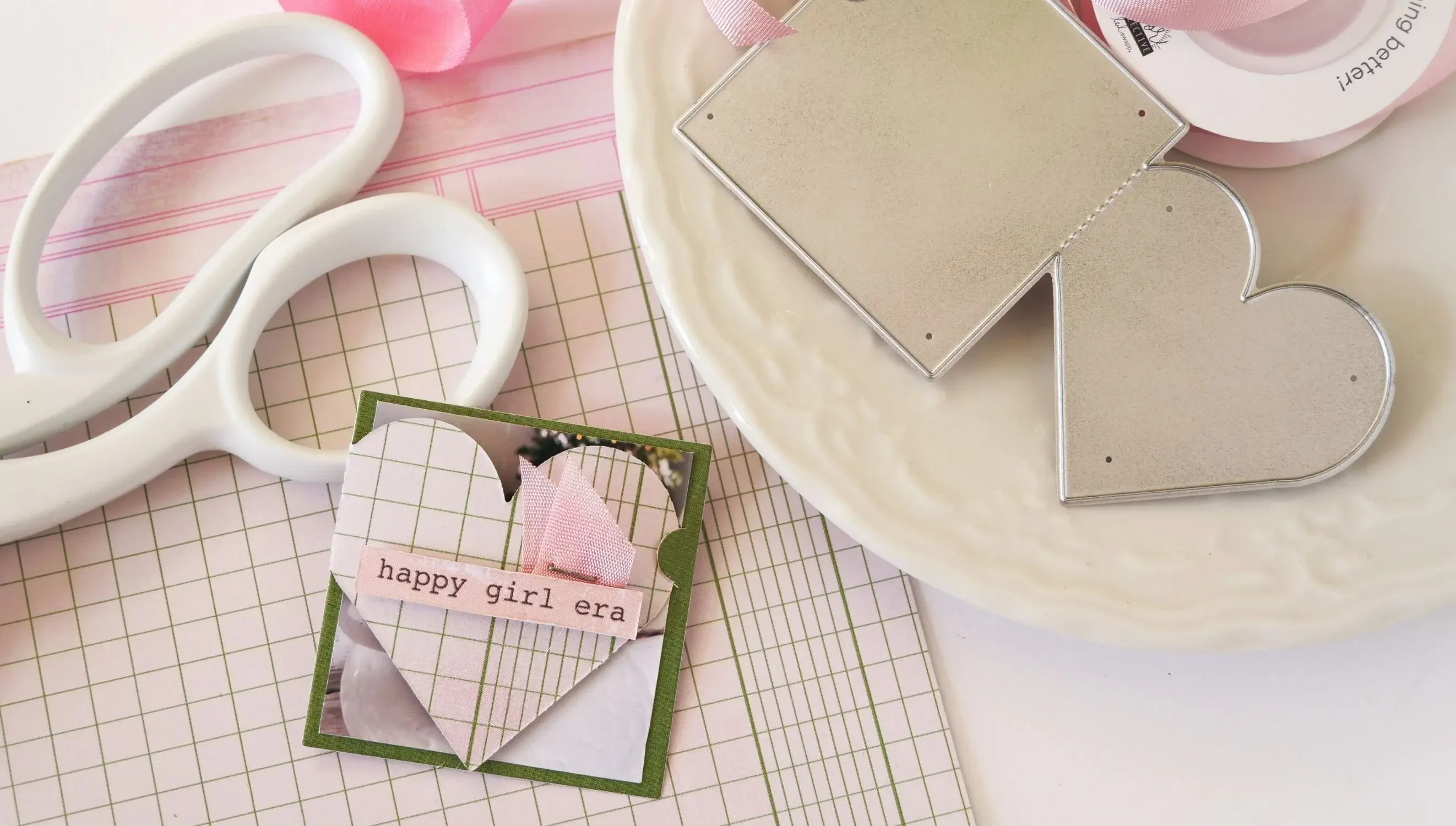 Новый призрак сердце открытка бирка металлические трафареты для DIY скрапбук