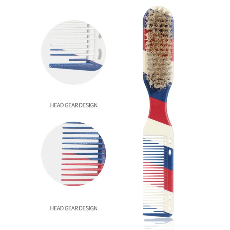 

Double-sided Comb Brush Small Beard Styling Brush Professional Shave Beard Brush Barber Vintage Cleaning Brush