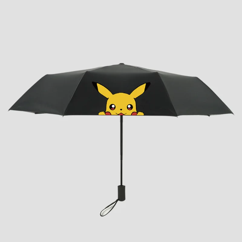 Солнцезащитный Зонт Pokemon Pikachu мультяшный креативный милый автоматический зонт