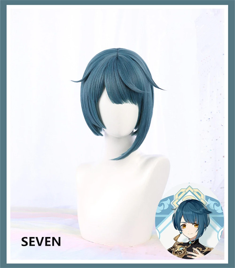 

Genshin Impact Cosplay Game Xingqiu Cosplay Wig Genshin Impact Cosplay Female Christmas Hair Wigs