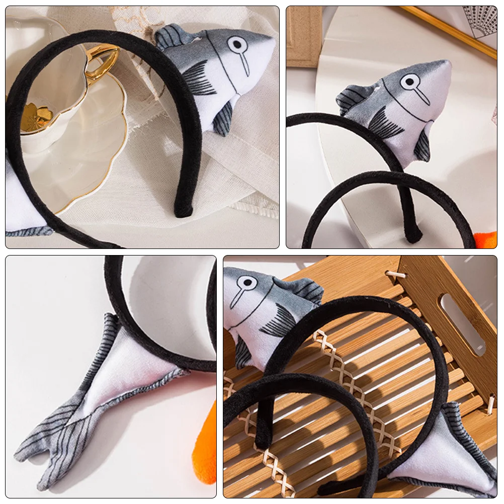 2 шт. повязка на голову с соленой рыбой товары для вечеринок головной убор