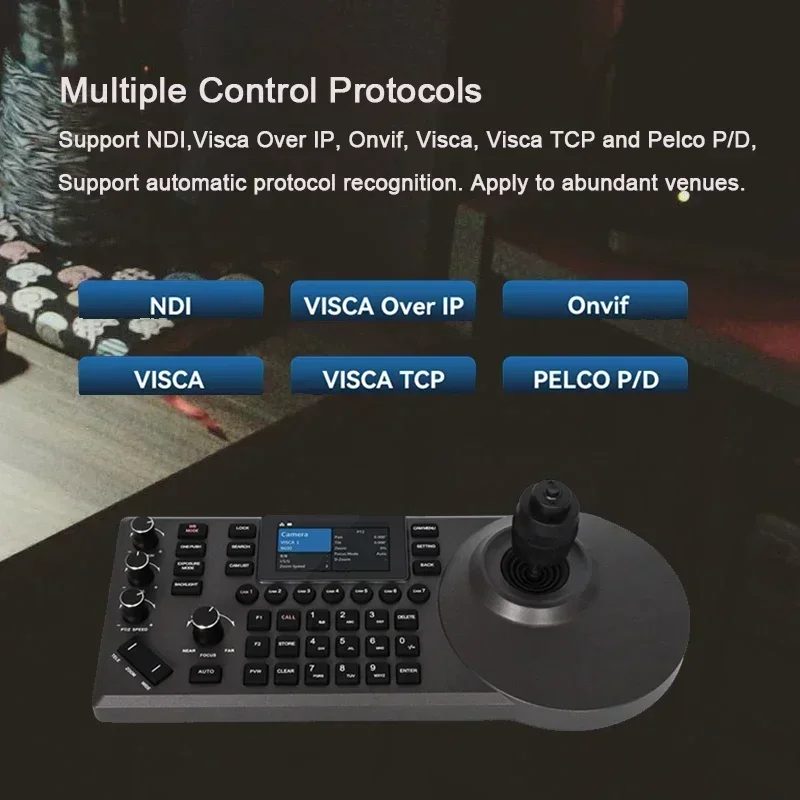 3-дюймовый ЖК-экран 4D-клавиатура NDI IP-джойстик PTZ-контроллер камера для