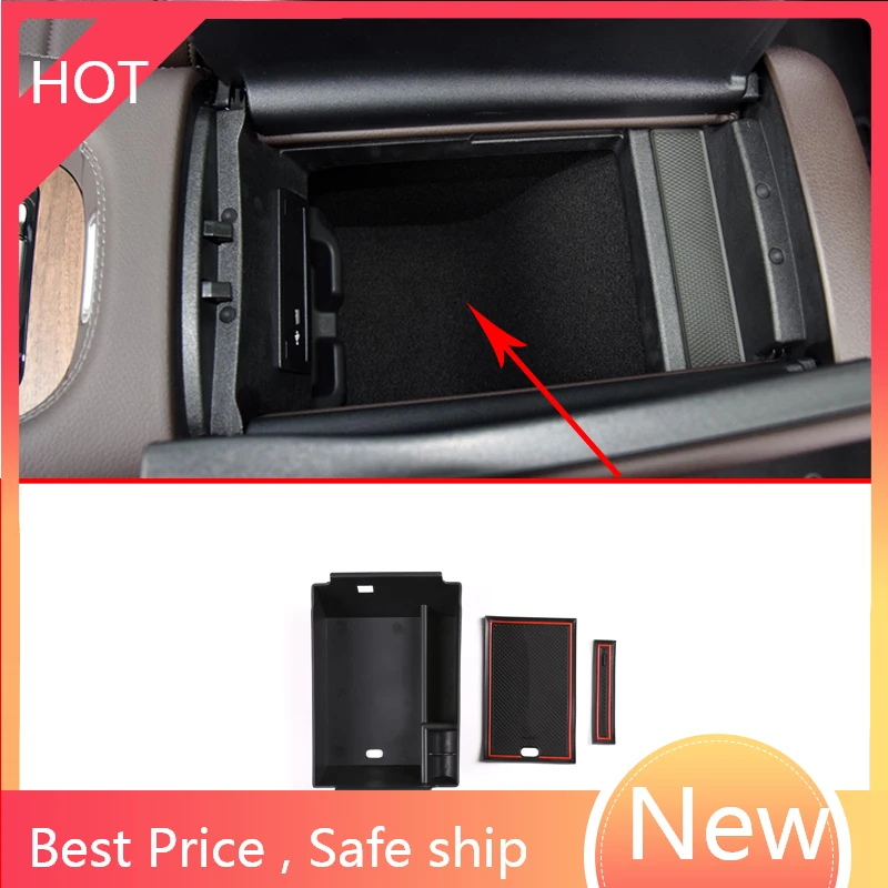 

For Mercedes Benz GLE Class GLE350 400 W167 2020 Car Central Armrest Storage Box Container Tray Organizer With AMG LOGO