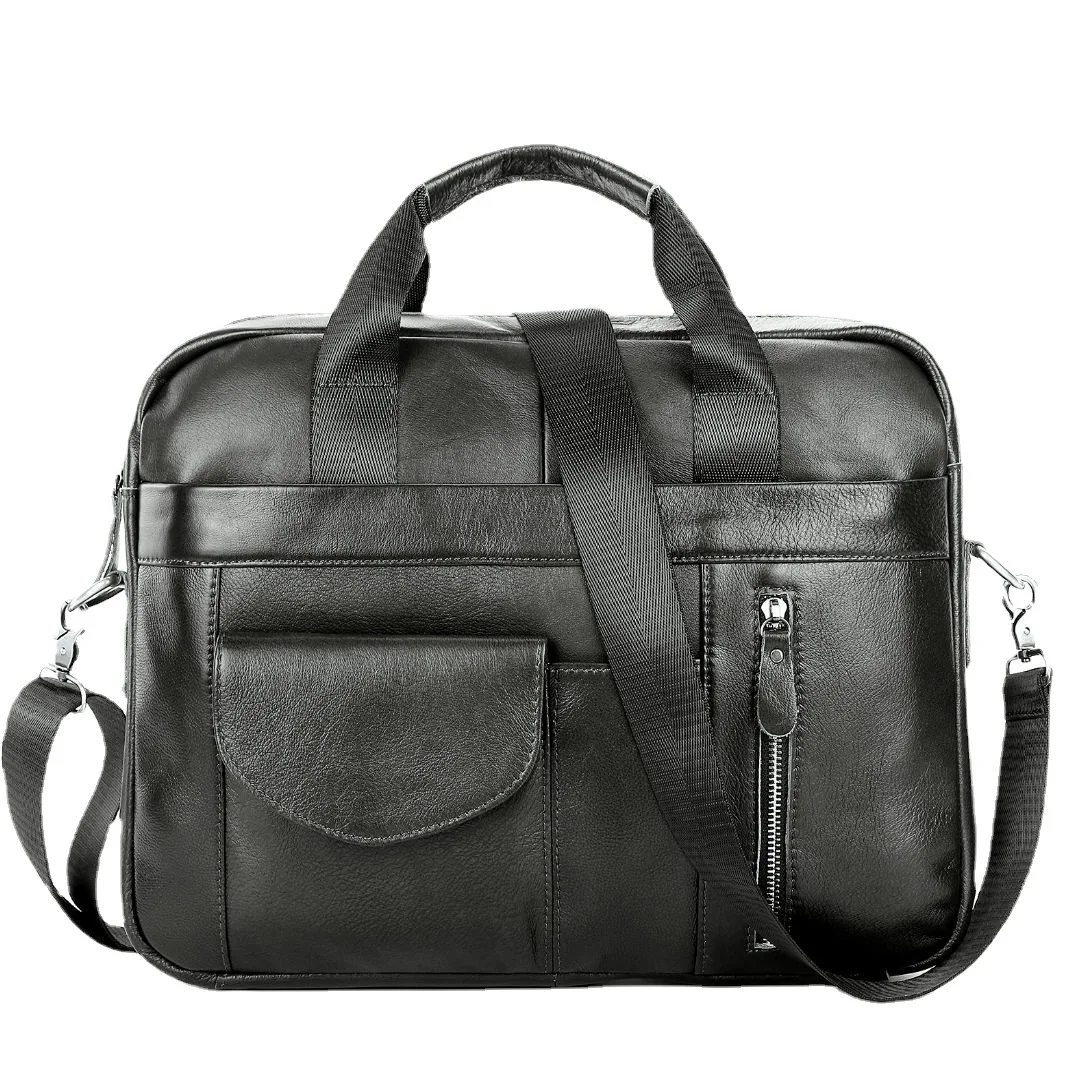 Men Leather Briefcase Handbags Business Bag Genuine Leather Portfolio Men Briefcase Male Laptop Bag Office
