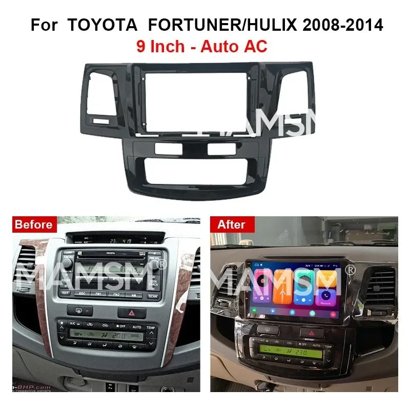 Рамка для автомобиля MAMSM 9 дюймов TOYOTA FORTUNER HULIX 2008-2014 Android MP5 корпус проигрывателя