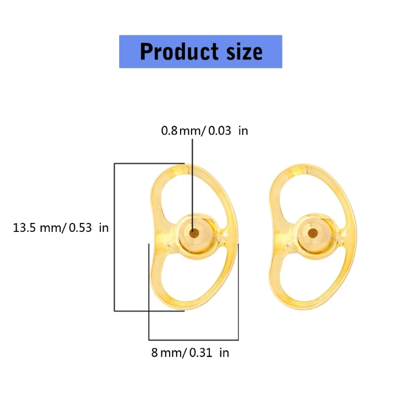 ZB91 4 шт. незаметные накладки для поддержки сережек элегантные подъемники тяжелых