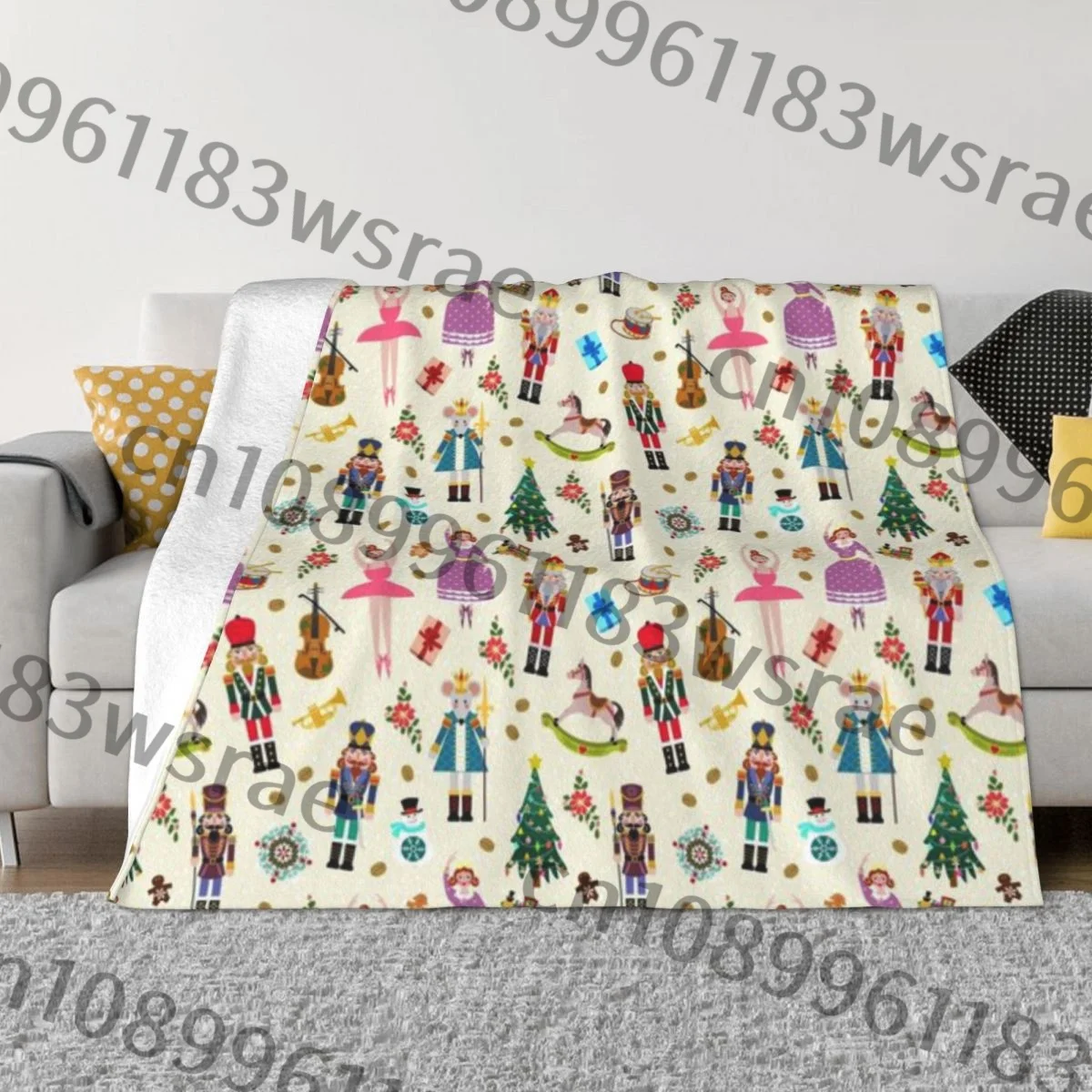 Рождественское мягкое Флисовое одеяло