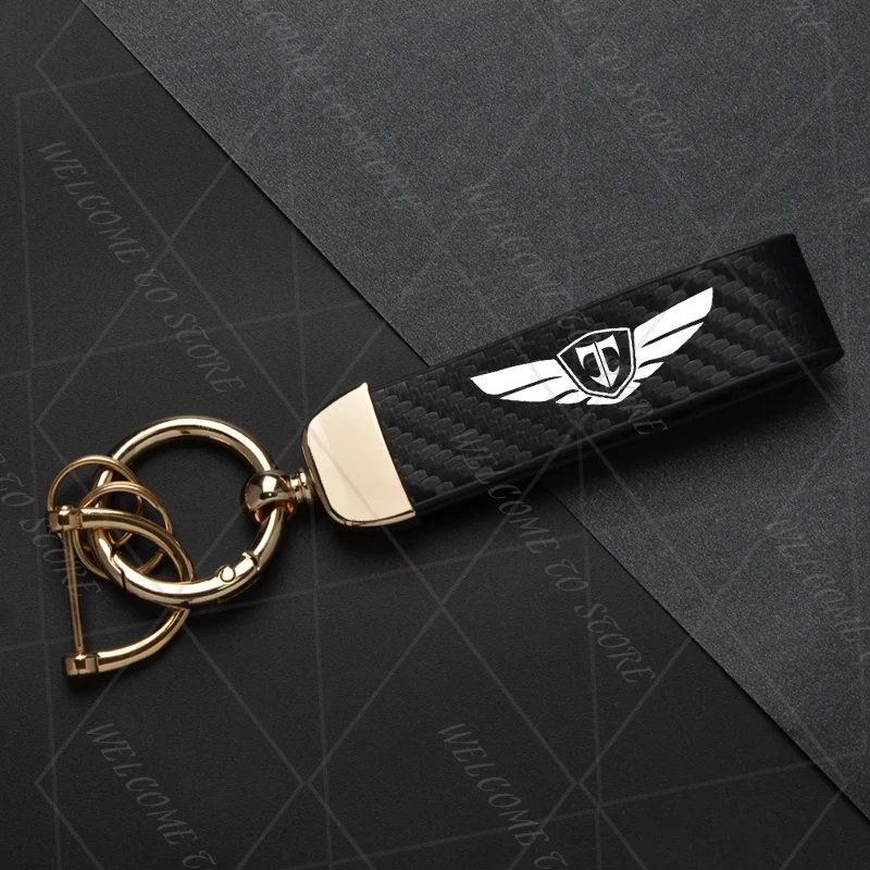 2025 для логотипа Toskania Rohens Coupe N Line Tiburon для женщин и мужчин, брелок из углеродистой кожи, автомобильный брелок, аксессуары для ключей