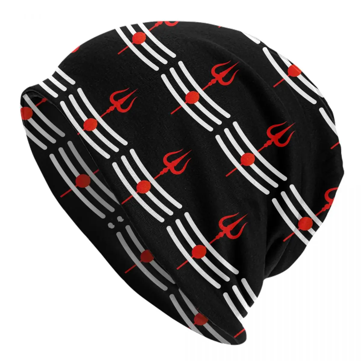 Шива Индуистский Бог Индия Линам Тришул Теплая вязаная шапка Капот Шапка Осень