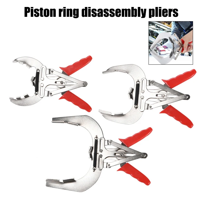 

Auto Piston Ring Plier Clamp Metal Powerful Piston Ring Expander Adjustable Pistons Rremove Handheld Tools Carbon Steel
