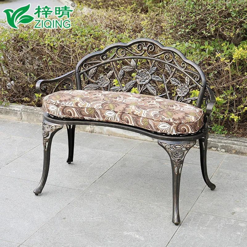 Уличная скамейка для парка алюминиевая чугунная Антикоррозийная досуга балкона
