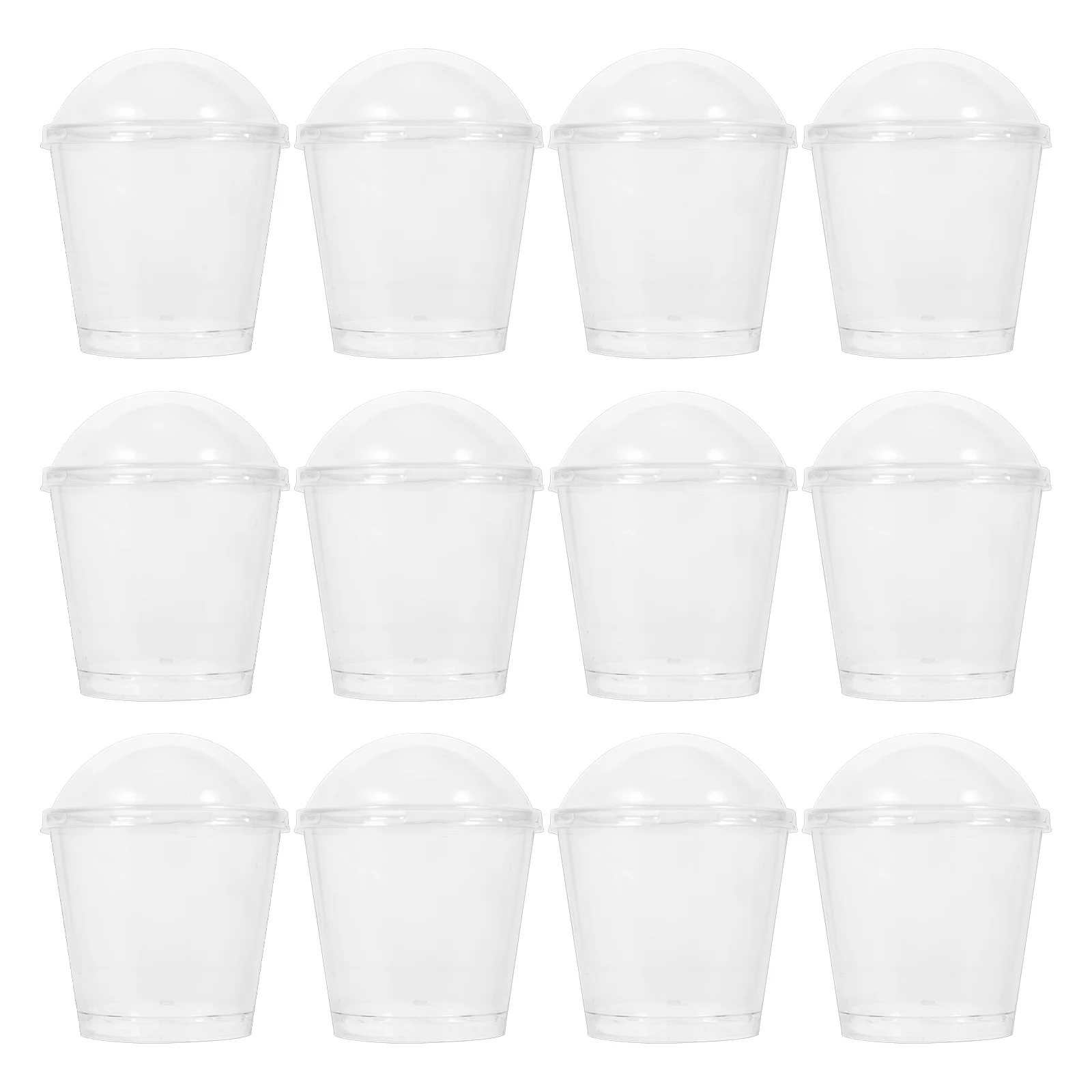 

Cups Dessert Ice Clear Cream Plasticlids Disposable Pudding Cup Containers Yogurt Trifle Sundae Bowls Mini Cake Parfait