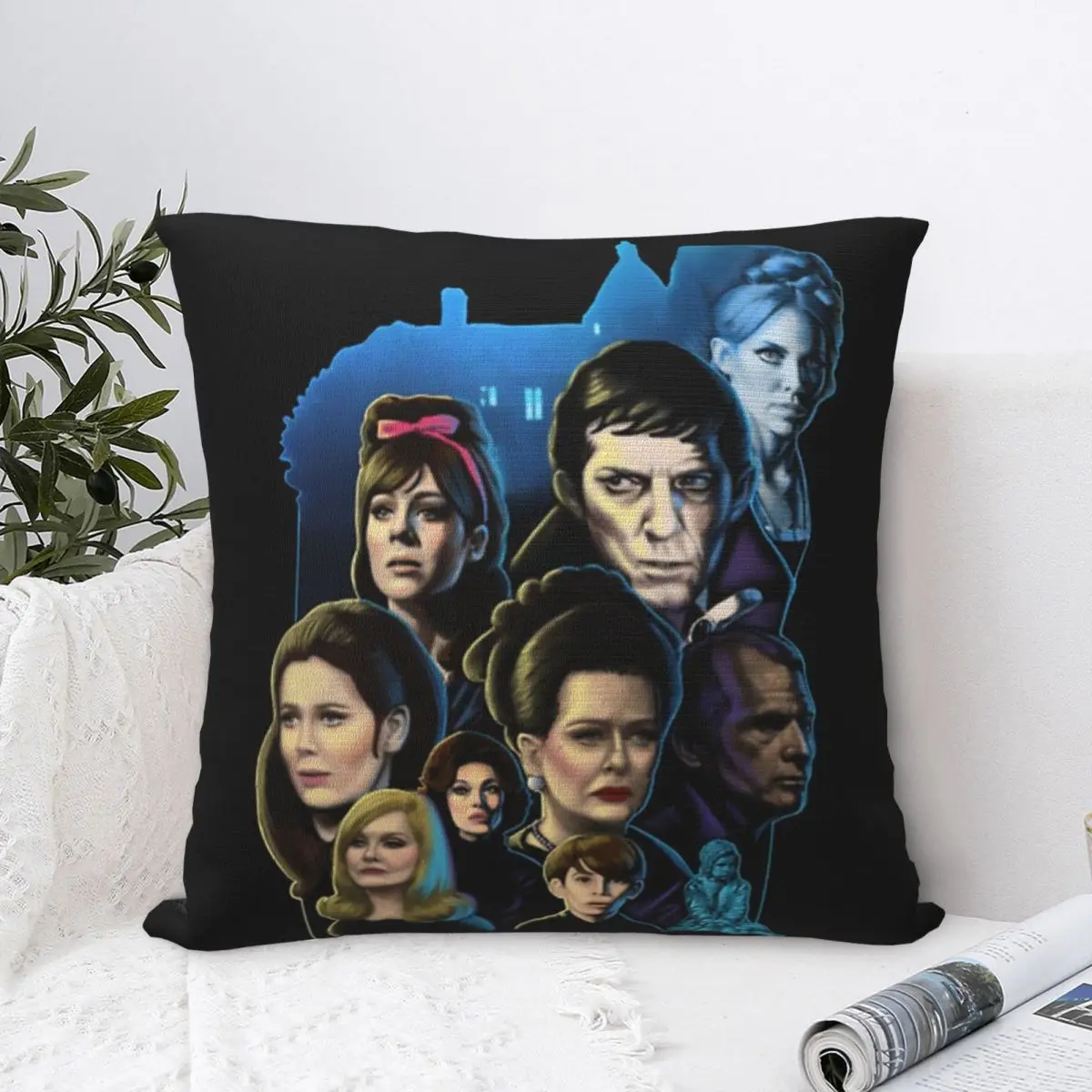 Футболка с темными тенями наволочка наволочки