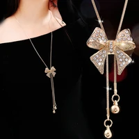 fashion vintage necklace long necklace bow style for ladies decorations pendants choker jewelry
